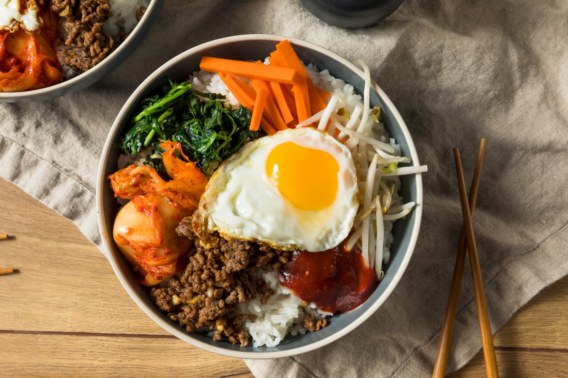 Das Rezept für koreanisches Bibimbap