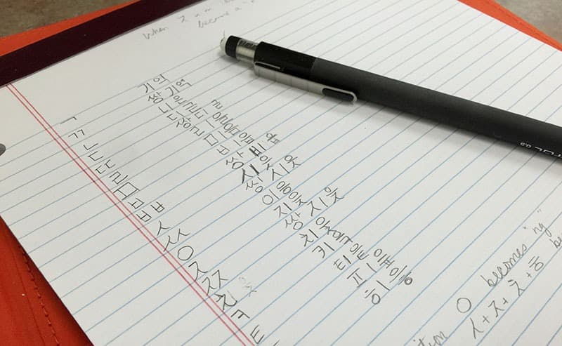 Das koreanische Alphabet lernen: Das Hangeul